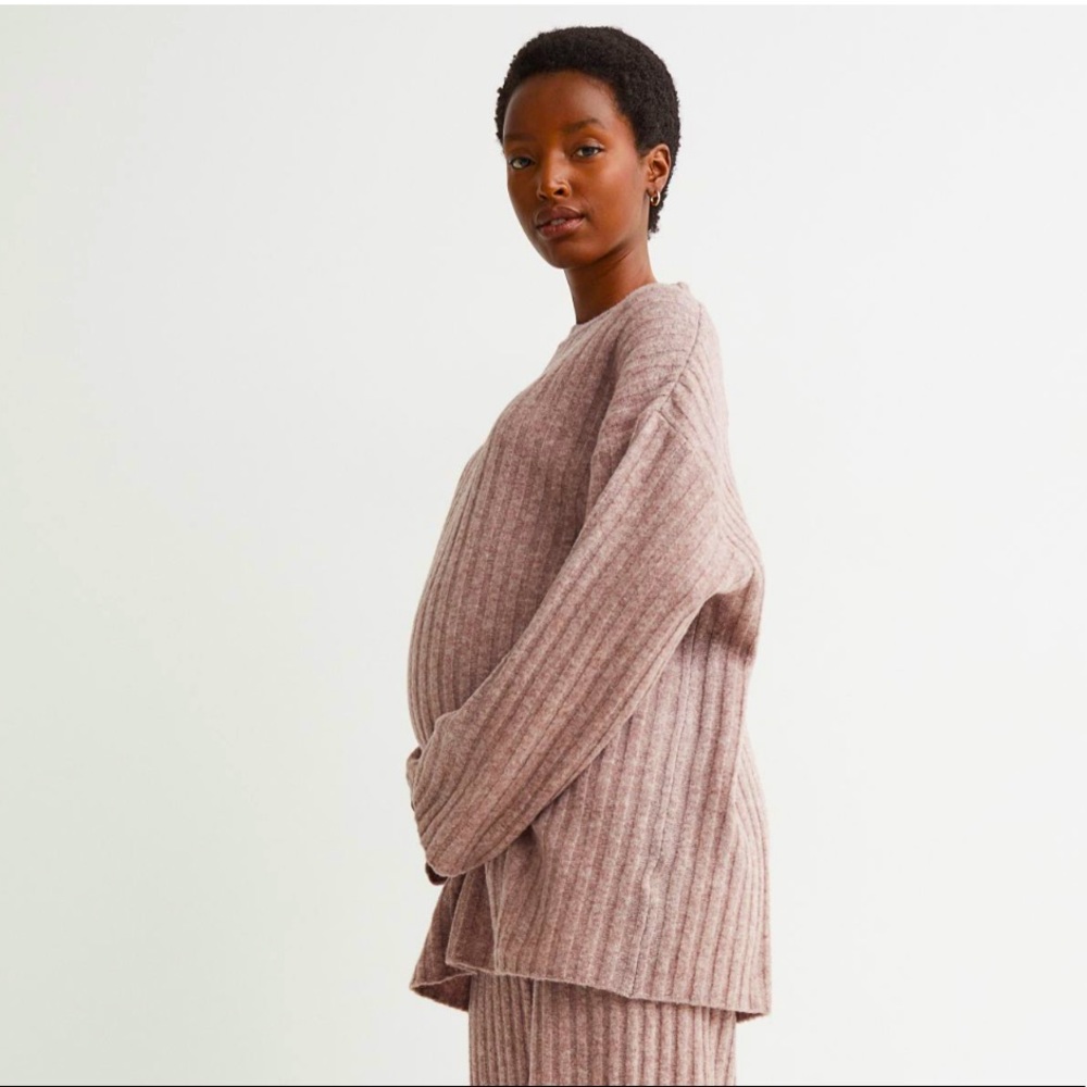 H&M Beige Wool Blend Sweater